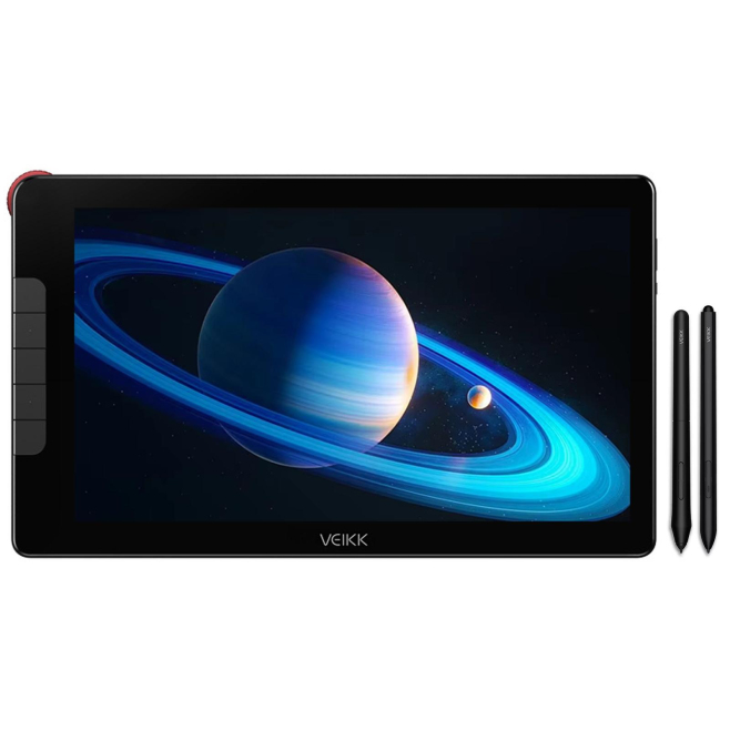 Tablette Graphique Avec Écran Pour Dessin 15.6 Pouces IPS Full HD Stylet Sans Batterie 16384 Niveaux De Pression Molette Alum...