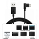 Câble De Données USB Vers Micro USB Pour Tablette Graphique 1,8 Mètres Cuivre OFC Connecteurs Nickelés Noir - www.yonis-shop.com