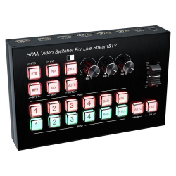 Commutateur Vidéo HDMI 4 Entrées 2 Sorties Avec Affichage OSD 1080p 60 Hz Et Mixage Audio