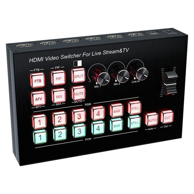 Commutateur Vidéo HDMI 4 Entrées 2 Sorties Avec Affichage OSD 1080p 60 Hz Et Mixage Audio - www.yonis-shop.com