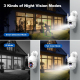 Kit De Vidéosurveillance WiFi 5 MP Avec NVR 8 Canaux Stockage 16 To Détection Humaine Vision Nocturne Couleur IP66 - www.yoni...