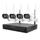 Kit De Vidéosurveillance WiFi Avec NVR 4 Canaux Caméras IP 1080p Détection Humaine Vision Nocturne Couleur 16 To - www.yonis-...