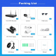 Kit De Vidéosurveillance WiFi Avec NVR 4 Canaux Caméras IP 1080p Détection Humaine Vision Nocturne Couleur 16 To - www.yonis-...