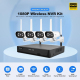 Kit De Vidéosurveillance WiFi Avec NVR 4 Canaux Caméras IP 1080p Détection Humaine Vision Nocturne Couleur 16 To - www.yonis-...