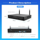 Kit De Vidéosurveillance WiFi Avec NVR 4 Canaux Caméras IP 1080p Détection Humaine Vision Nocturne Couleur 16 To - www.yonis-...