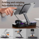 Station De Charge Sans Fil 4 En 1 Pour Smartphone Tablette Montre Et Écouteurs Support Pliable Avec Horloge Numérique - www.y...