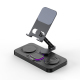 Station De Charge Sans Fil 4 En 1 Pour Smartphone Tablette Montre Et Écouteurs Support Pliable Avec Horloge Numérique - www.y...