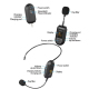 Microphone Sans Fil 2,4 GHz Pour Enseignement Et Sonorisation Réduction De Bruit DSP Autonomie 20 h 4 Modes De Port Microphon...