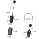 Microphone Sans Fil 2,4 GHz Pour Enseignement Et Sonorisation Réduction De Bruit DSP Autonomie 20 h 4 Modes De Port Microphon...
