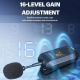 Microphone Sans Fil 2,4 GHz Pour Enseignement Et Sonorisation Réduction De Bruit DSP Autonomie 20 h 4 Modes De Port Microphon...