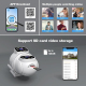 Caméra De Surveillance Panoramique Double Objectif 4 MP PTZ Vision Nocturne En Couleur IP66 Intérieur Extérieur - www.yonis-s...
