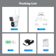 Caméra De Surveillance Panoramique Double Objectif 4 MP PTZ Vision Nocturne En Couleur IP66 Intérieur Extérieur - www.yonis-s...