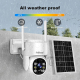 Caméra De Surveillance Extérieure Sans Fil Solaire 2K 4MP IP65 À Faible Consommation Avec Vision Nocturne - www.yonis-shop.com