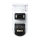 Caméra De Surveillance Extérieure À Trois Objectifs 5 MP Zoom Hybride 9X Vision Nocturne En Couleur Détection IA IP66 - www.y...