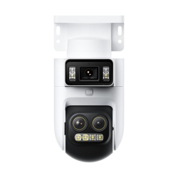 Caméra De Surveillance Extérieure À Trois Objectifs 5 MP Zoom Hybride 9X Vision Nocturne En Couleur Détection IA IP66