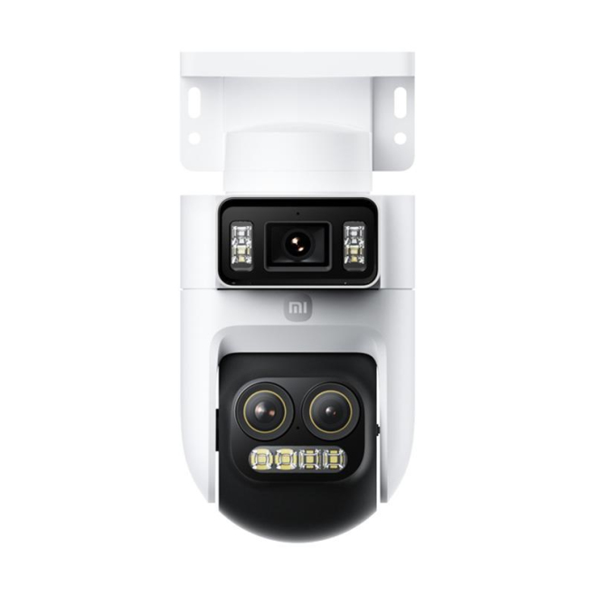 Caméra De Surveillance Extérieure À Trois Objectifs 5 MP Zoom Hybride 9X Vision Nocturne En Couleur Détection IA IP66 - www.y...