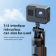 Perche À Selfie Avec Trépied À 4 Pieds Pour Smartphone Live Streaming Bluetooth 5.2 Extensible 130.5 Cm Rotation 360° - www.y...