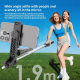 Perche Selfie Trépied Bluetooth 190 Cm Pour Streaming À Double Pince Rotation 360° Compacte 34 Cm - www.yonis-shop.com