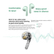 Écouteurs Bluetooth Semi Intra Auriculaires À Réduction Active Du Bruit Double Microphone IA Autonomie 32 Heures IP54 - www.y...