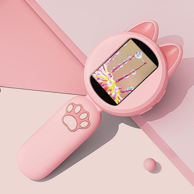 Loupe Électronique Pour Enfants 4X Avec Écran IPS 2 Pouces Caméra HD Jeux Éducatifs Et Éclairage LED - www.yonis-shop.com