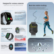 Montre Connectée Avec Écouteurs TWS Appels Bluetooth Suivi Cardiaque Écran Tactile 1 8 Pouce Résistance IP67 - www.yonis-shop...