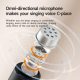 Microphone Cravate Sans Fil Pour Streaming Vlog Et Interview Avec Récepteur 2 En 1 Et Autonomie 6 Heures - www.yonis-shop.com