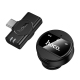 Microphone Cravate Sans Fil Avec Réduction De Bruit ENC Récepteur Type C Portée De 10 À 15 M Autonomie De 5 À 6 H - www.yonis...
