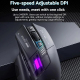 Souris Gaming Et Bureau Tri Mode Rechargeable Bluetooth 5.0 RGB Avec DPI Réglable Jusqu’à 12800 - www.yonis-shop.com