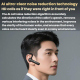 Casque Bluetooth Monaural Pour Appels Avec Réduction De Bruit Bouton Muet Autonomie 30 À 48 Heures IPX6 Affichage Numérique -...