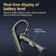 Casque Bluetooth Monaural Pour Appels Avec Réduction De Bruit Bouton Muet Autonomie 30 À 48 Heures IPX6 Affichage Numérique -...
