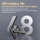 Casque Bluetooth Monaural Pour Appels Avec Réduction De Bruit Bouton Muet Autonomie 30 À 48 Heures IPX6 Affichage Numérique -...