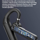 Casque Bluetooth Monaural Pour Appels Avec Réduction De Bruit Bouton Muet Autonomie 30 À 48 Heures IPX6 Affichage Numérique -...