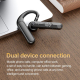 Casque Bluetooth Monaural Pour Appels Avec Réduction De Bruit Bouton Muet Autonomie 30 À 48 Heures IPX6 Affichage Numérique -...