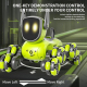 Robot Chien Télécommandé À 8 Roues Avec Rotation À 360° Lumières Musique Et Autonomie De 15 À 20 Minutes - www.yonis-shop.com