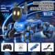 Chien Robot Télécommandé À Huit Roues Rotation À 360 Degrés Lumières Musique Recharge USB Autonomie De 15 À 20 Minutes - www....