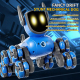 Chien Robot Télécommandé À Huit Roues Rotation À 360 Degrés Lumières Musique Recharge USB Autonomie De 15 À 20 Minutes - www....