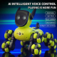 Chien Robot Télécommandé À Huit Roues Rotation À 360 Degrés Lumières Musique Recharge USB Autonomie De 15 À 20 Minutes - www....