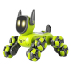 Chien Robot Télécommandé À Huit Roues Rotation À 360 Degrés Lumières Musique Recharge USB Autonomie De 15 À 20 Minutes - www....