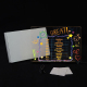 Tableau Lumineux Acrylique Effaçable Pour Messages 20 X 20 Cm 73 LED Avec Interrupteur Tactile Et Support USB C - www.yonis-s...