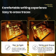 Tableau Lumineux Acrylique Effaçable Pour Messages 20 X 20 Cm 73 LED Avec Interrupteur Tactile Et Support USB C - www.yonis-s...