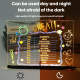 Tableau Lumineux Acrylique Effaçable Pour Messages 20 X 20 Cm 73 LED Avec Interrupteur Tactile Et Support USB C - www.yonis-s...