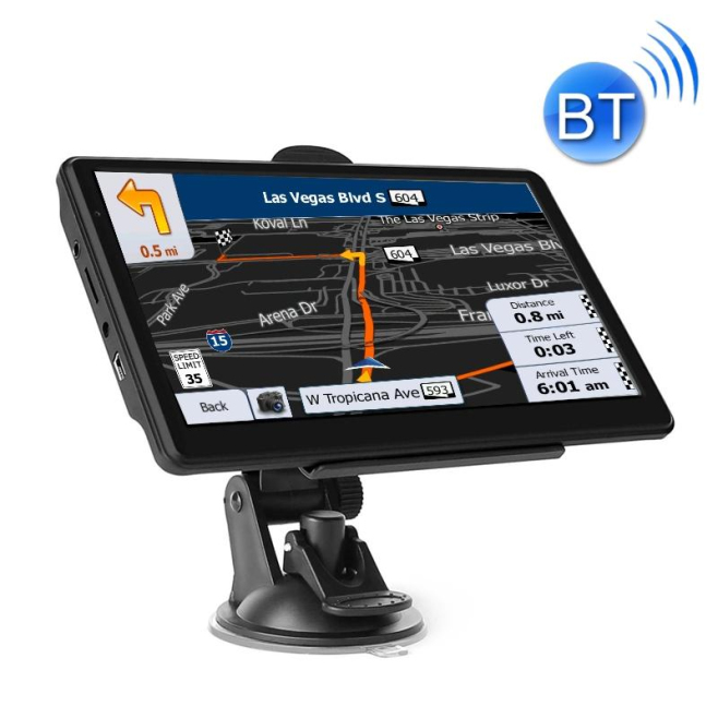 GPS Automobile 7 Pouces Bluetooth Compatible Caméra De Recul Avec Cartographie Asie Du Sud Est Et Navigation 3D - www.yonis-s...