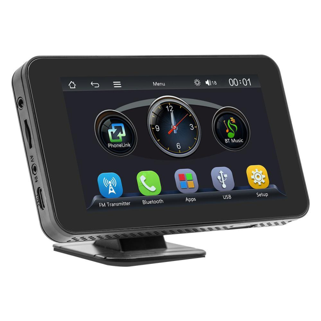 Écran Portable CarPlay Android Auto Sans Fil Pour Voiture Avec Écran IPS 4,7 Pouces Et Compatibilité Caméra De Recul - www.yo...