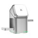 Support De Charge Sans Fil Rotatif 3 En 1 Pour Smartphone Montre Et Écouteurs 15 W Compatible Qi Rotation 180 Degrés - www.yo...