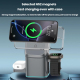 Support De Charge Sans Fil Rotatif 3 En 1 Pour Smartphone Montre Et Écouteurs 15 W Compatible Qi Rotation 180 Degrés - www.yo...