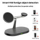 Chargeur Sans Fil Magnétique 3 En 1 Pour Téléphone Montre Et Écouteurs Support De Bureau Réglable 15 W Compatible Qi - www.yo...