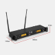 Émetteur De Monitoring Intra Auriculaire Sans Fil UHF Pour Scène Portée Jusqu’À 100 M Limiteur Intégré 500 À 830 MHz - www.yo...