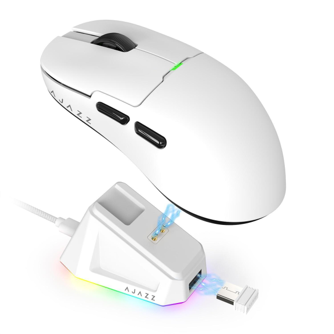 Souris Gaming Sans Fil 2,4 GHz Et Filaire 26 000 DPI Capteur PAW3395 56 g Batterie 400 mAh - www.yonis-shop.com