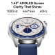 Montre Connectée Bluetooth Pour Appels Écran AMOLED IP68 Suivi Cardiaque Et Sommeil 100 Modes Sport Autonomie 7 À 10 Jours - ...