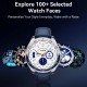 Montre Connectée Bluetooth Pour Appels Écran AMOLED IP68 Suivi Cardiaque Et Sommeil 100 Modes Sport Autonomie 7 À 10 Jours - ...
